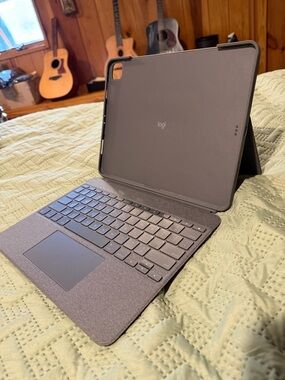 Logitech Dark Gray Wireless Keyboard Case with Trackpad